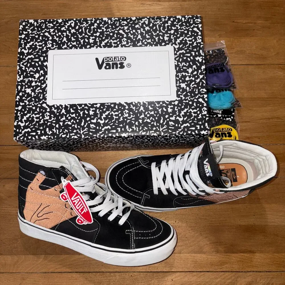 Vans Vault x Imran Potato UA Sk8-Hi VR3 LX Black Hand Rare Men's Size US 8M